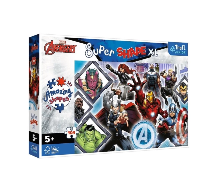 Nessiworld   PUZZLE-50018 The Avengers 104 Parça Çocuk Puzzle