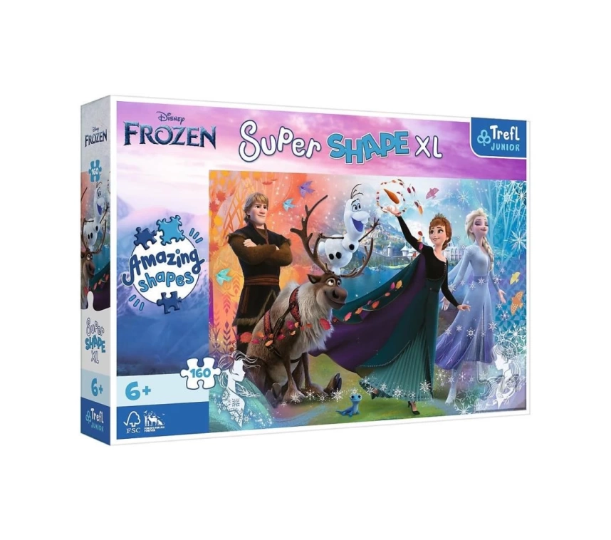 Nessiworld   PUZZLE-50022 Frozen 160 Parça XL Çocuk Puzzle