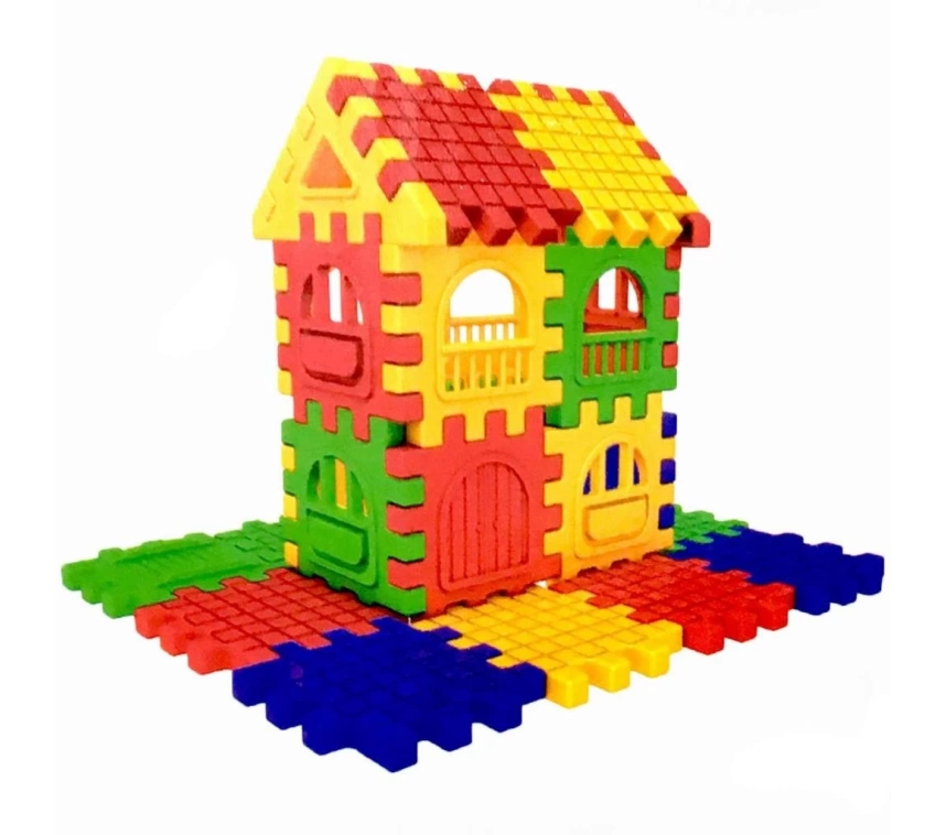 Nessiworld Puzzle City 3D Yapı ve Tasarım Blokları 128 Parça