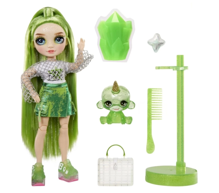 Nessiworld Rainbow High Jade Parlak Slime ve Evcil Hayvan Serisi Bebeği