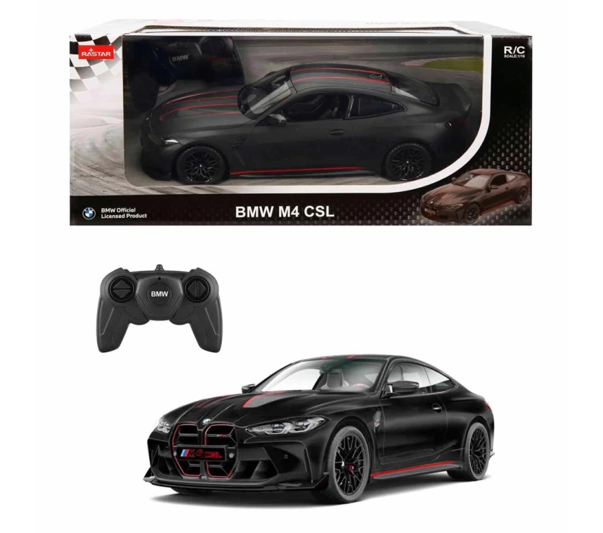 Nessiworld Rastar R/C 1/16 F/F BMW M4 CSL 2.4GHZ SİYAH Uzaktan Kumandalı