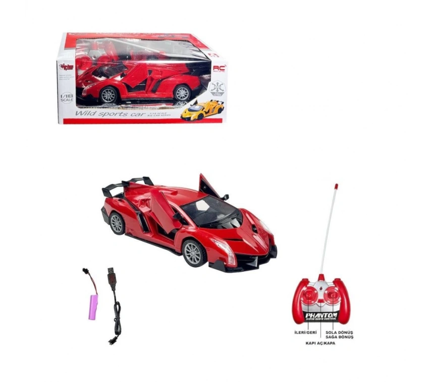 NessiWorld RG-1383-9A-11AKumandalıWildSportAraba1:18-VardemOyuncak