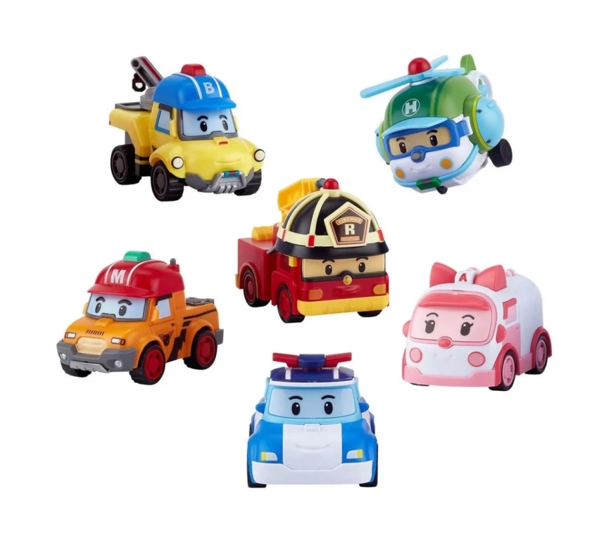 Nessiworld Robocar Poli Gogo Rescue Deluxe 6lı Set