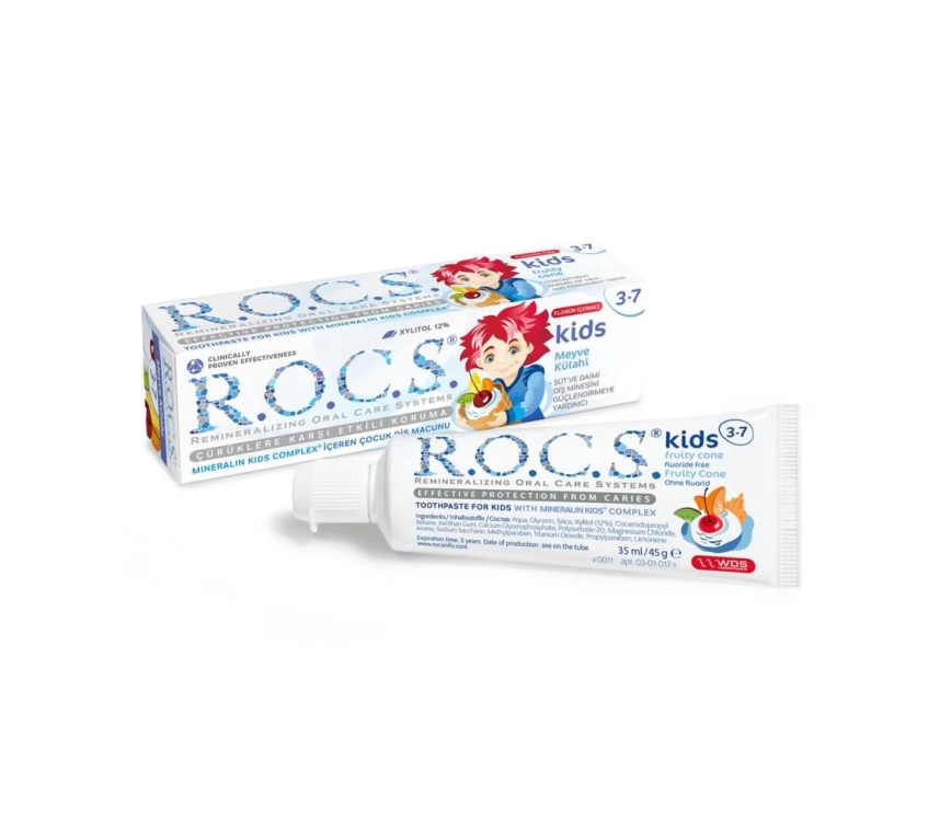 Nessiworld R.O.C.S.Kids Diş Macunu 3-7 Yaş 35 ml Meyve Külahı