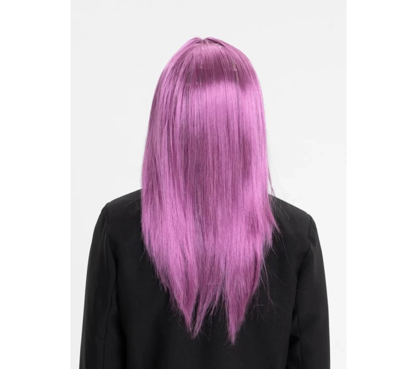 Nessiworld Rose Pembe Renk Düz Kesim Uzun Parti Peruğu Takma Saç