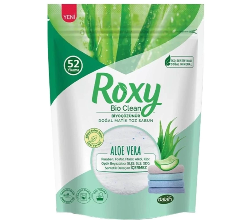 Nessiworld Roxy Bio Clean Doğal Matik Toz Sabun Aloe Vera 1600 Gr