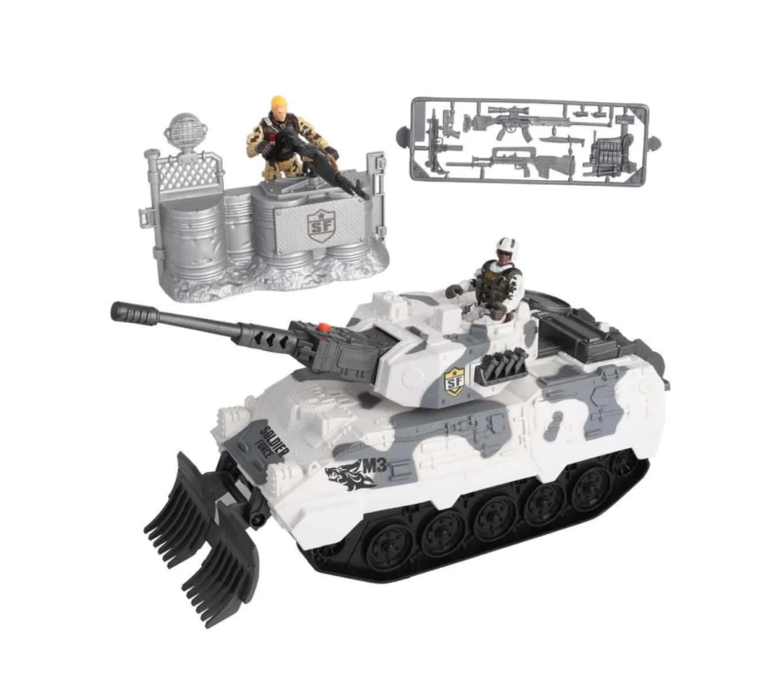 Nessiworld  Sesli ve Işıklı Soldier Force Kar Tankı Oyun Seti