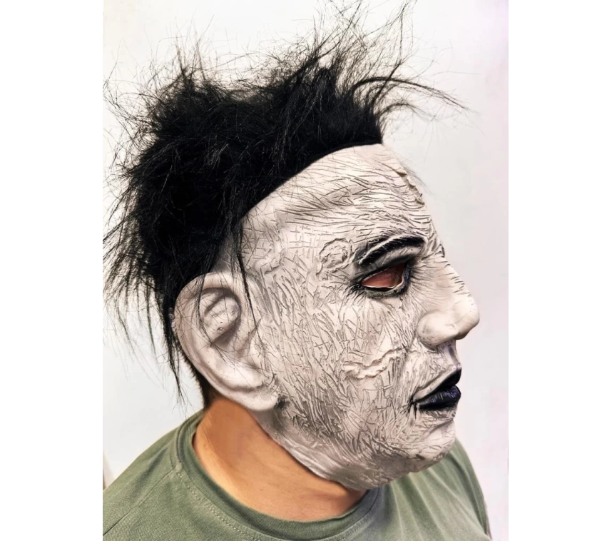 Nessiworld Siyah Saçlı Michael Myers Lateks Yüze Tam Yapışan Et Maske Korku Maskesi