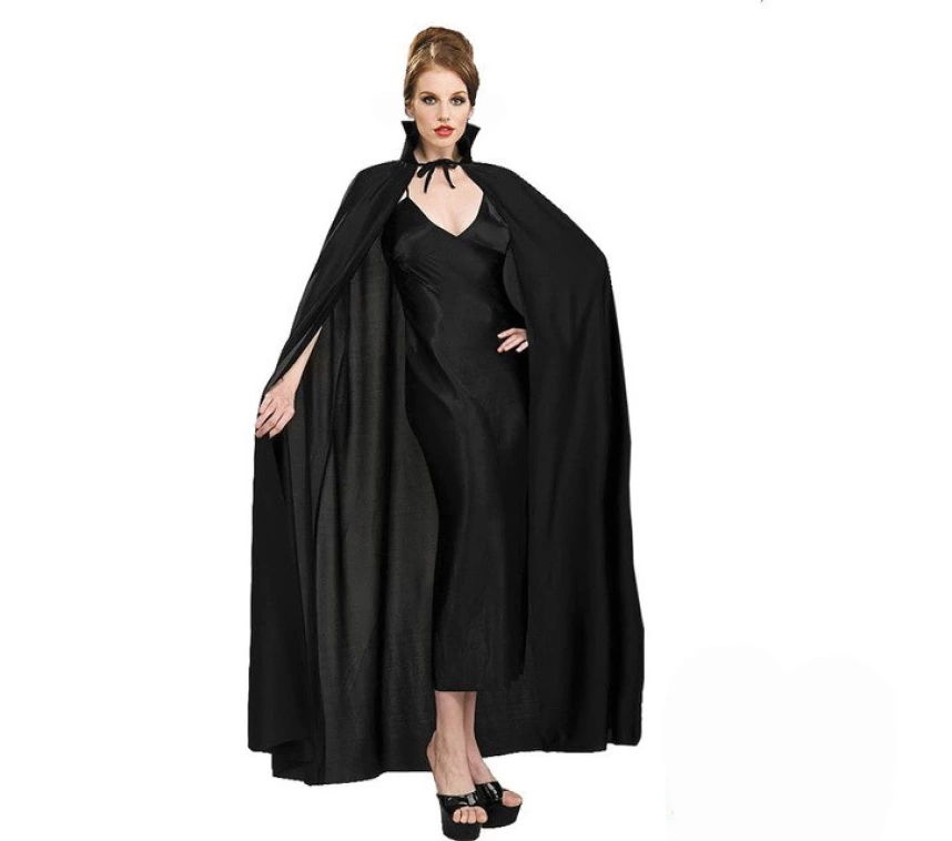 Nessiworld   Siyah Yakalı Yetişkin Pelerin 120 cm