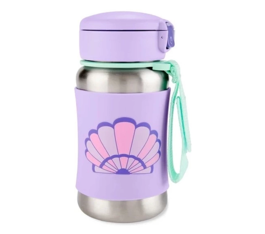 Nessiworld Skip Hop Zoo Pipetli Paslanmaz Çelik Suluk 350 ml Deniz Kabuğu