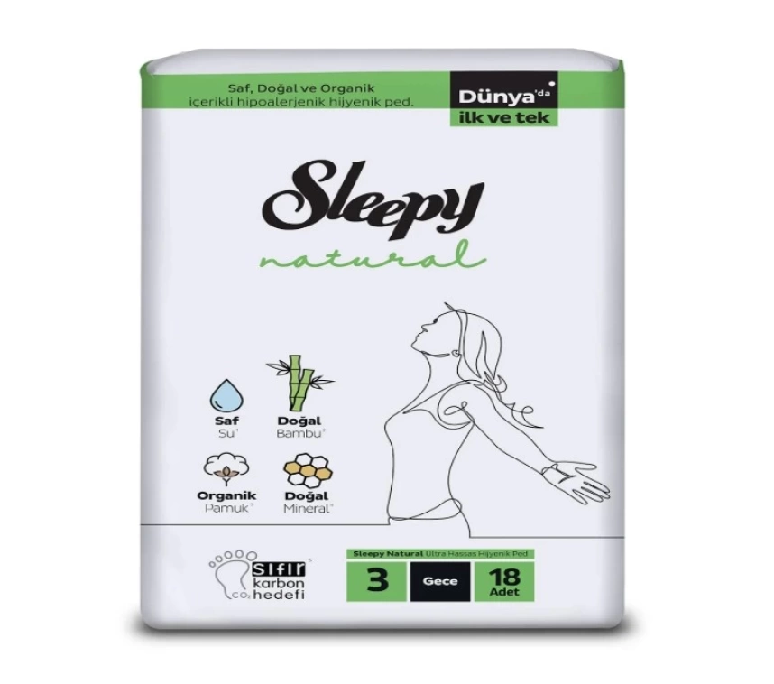 Nessiworld Sleepy Natural Süper Eco Paket Gece 18 Adet
