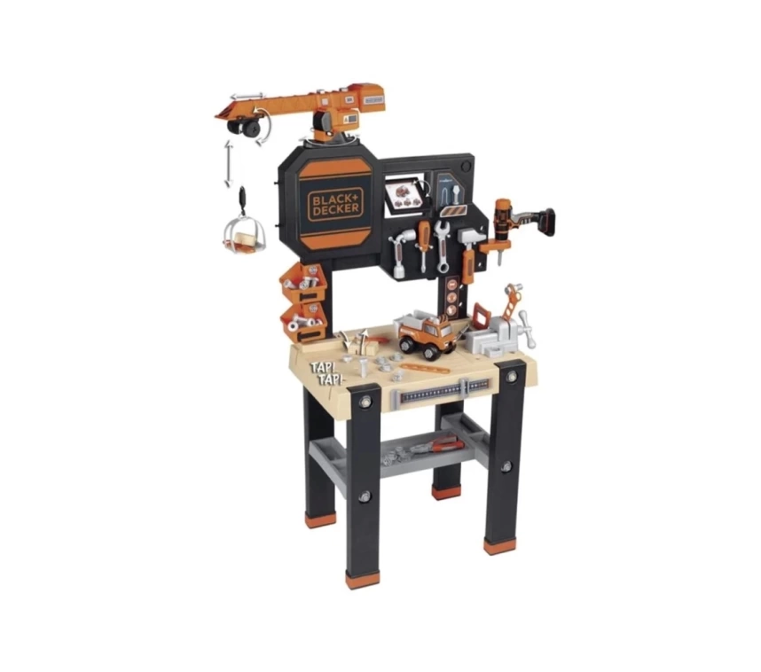Nessiworld Smoby Black & Decker Vinçli Çalışma Tezgahı 360731