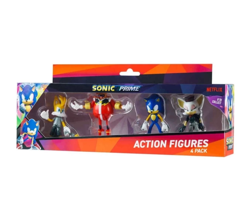 NessiWorld Sonic Prime Deluxe Aksiyon Figürleri 4lü Set SON6040NessiWorld