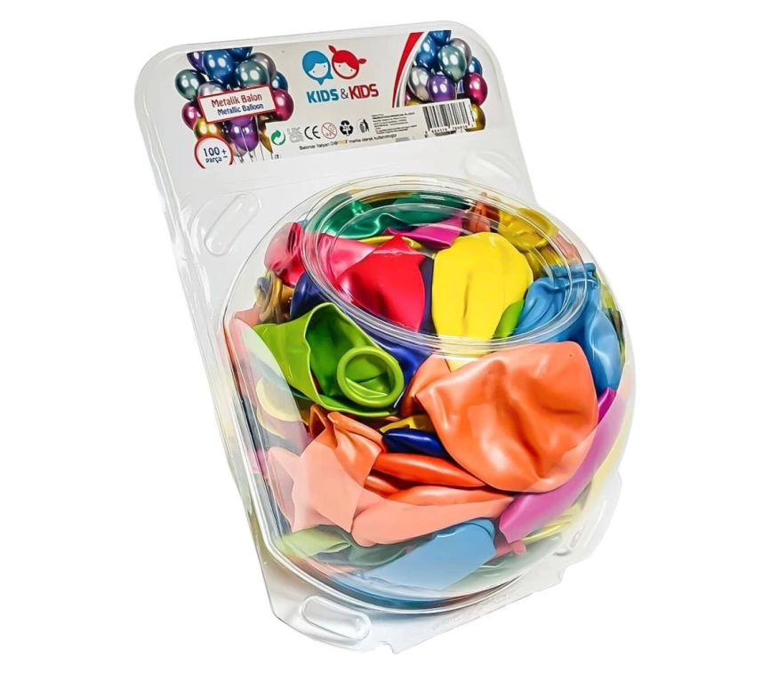 Nessiworld STR-117 Metalik Karışık Renk 100lü Balon