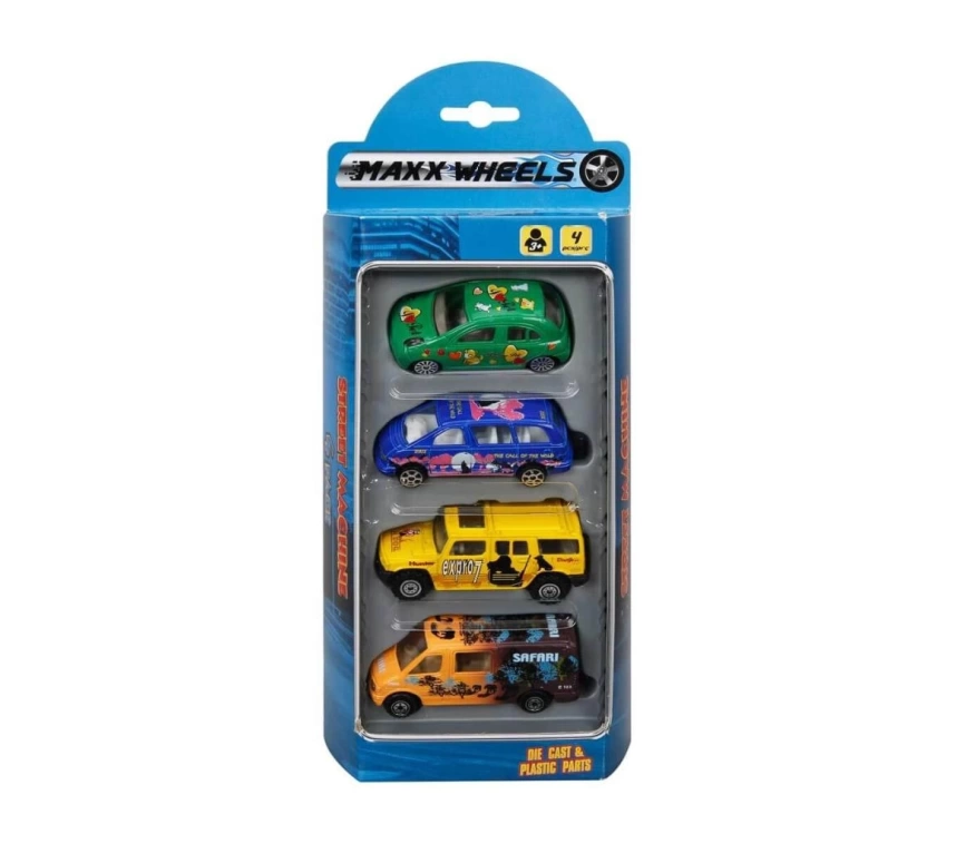 Nessiworld Street Machine 4lü Mini Araçlar
