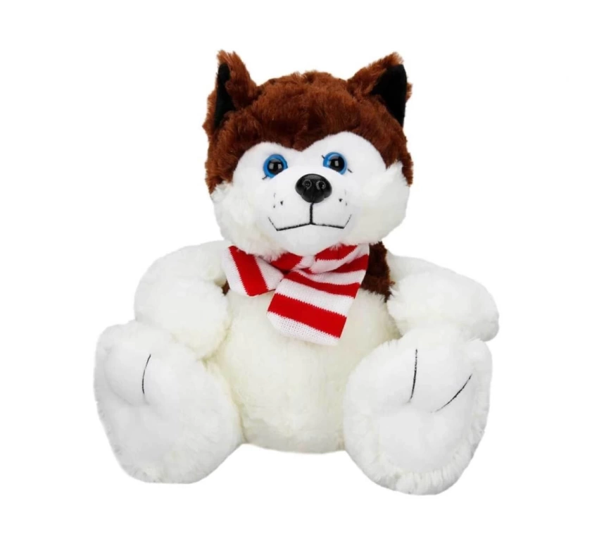 Nessiworld Sunman Oturan Husky Atkılı Peluş Köpek 30 cm