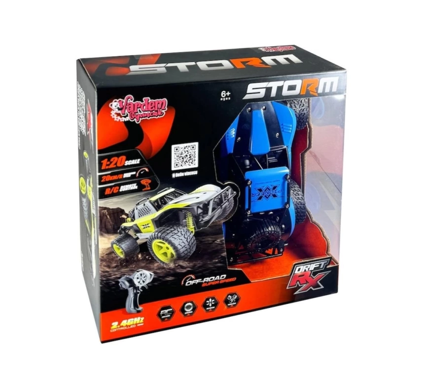 Nessiworld SYR-66764MA Kumandalı  2.4Ghz Şarjlı 1:20 Storm Drift Araba
