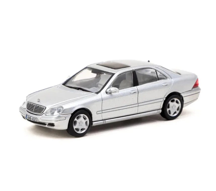 Nessiworld Tarmac Works 1/64 Mercedes Benz S Class Brilliant Silver Metal