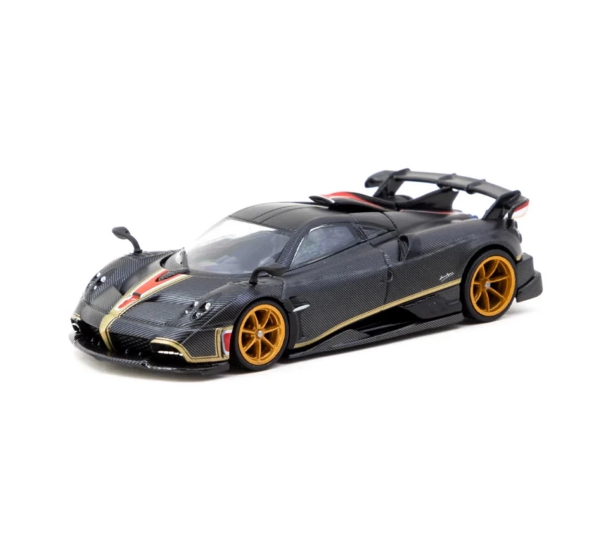 Nessiworld Tarmac Works 1/64 Pagani Imola Matt Black Carbon Fiber