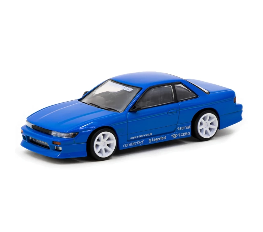 Nessiworld Tarmac Works 1/64 VERTEX Nissan Silvia S13 Blue Metallic