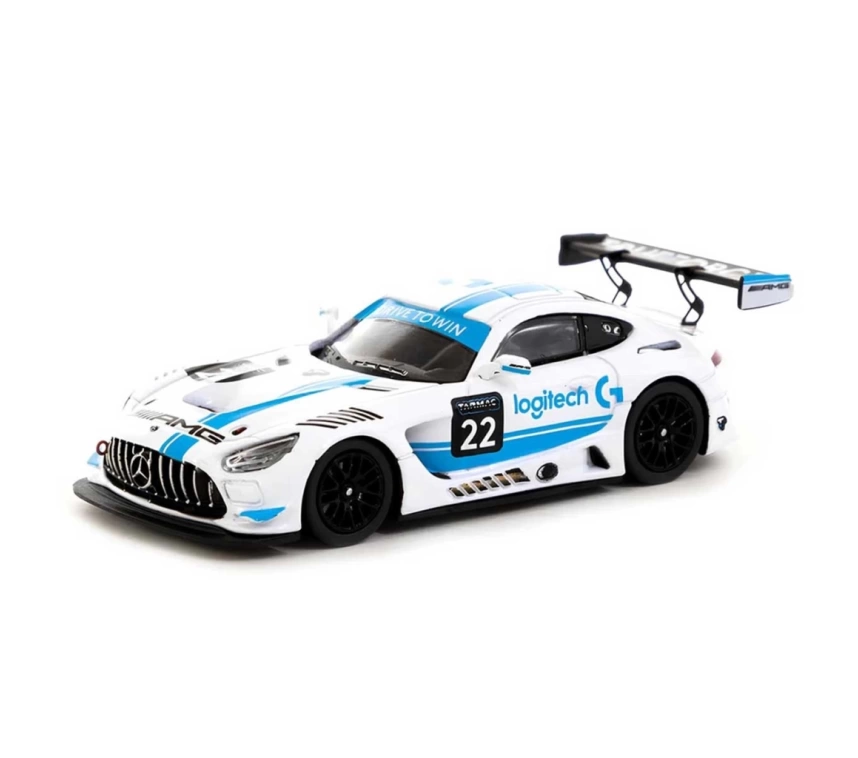 Nessiworld Tarmac Works 1:64 X Logitech Mercedes AMG GT3 Logitech G Race with Plastic Truck Packaging