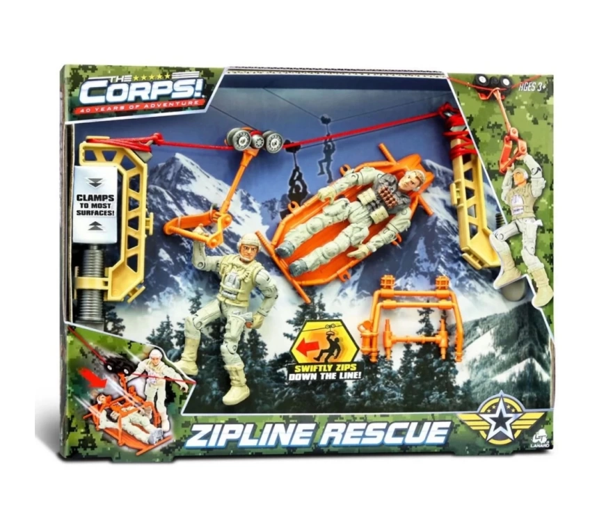 Nessiworld The Corps Zipline Rescue Asker Oyun Seti