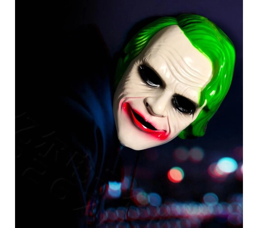 Nessiworld The Dark Knight Joker Maskesi Yeşil