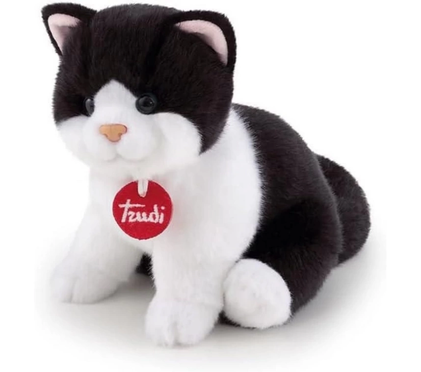 Nessiworld Trudi Peluş Siyah Beyaz Kedi 20 cm