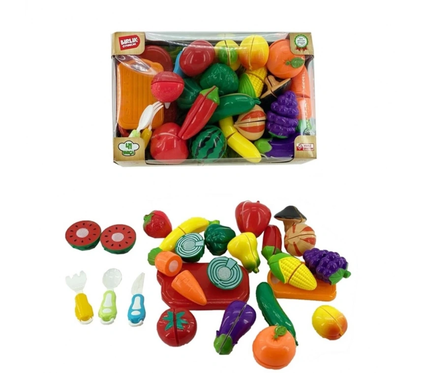 Nessiworld URT007-KUTU-3 41 PCS KESİLEBİLEN MEYVE SEBZE MANAV