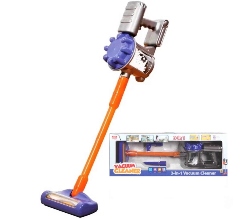 NessiWorld Vacuum Cleaner Pilli Kablosuz Oyuncak Dikey Elektrik Süpürgesi