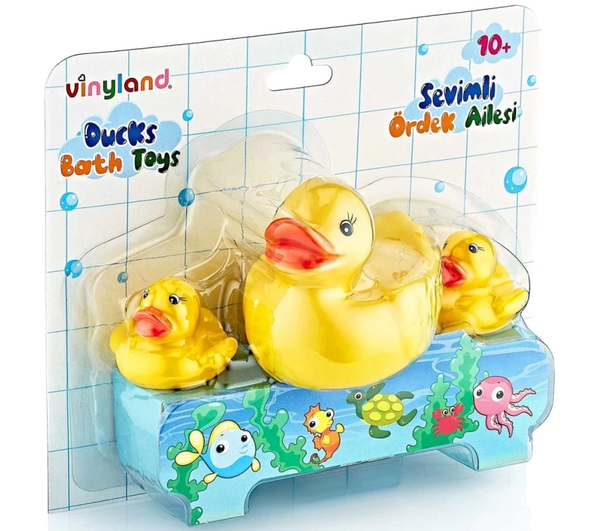 NessiWorld Vinyland Vinil Ördek Ailesi Banyo Oyuncakları 661778