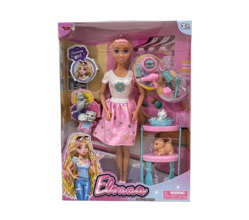 Nessiworld WG66962 -Vardem Kutulu  Pet Shop Bebek Set 11,5 inç