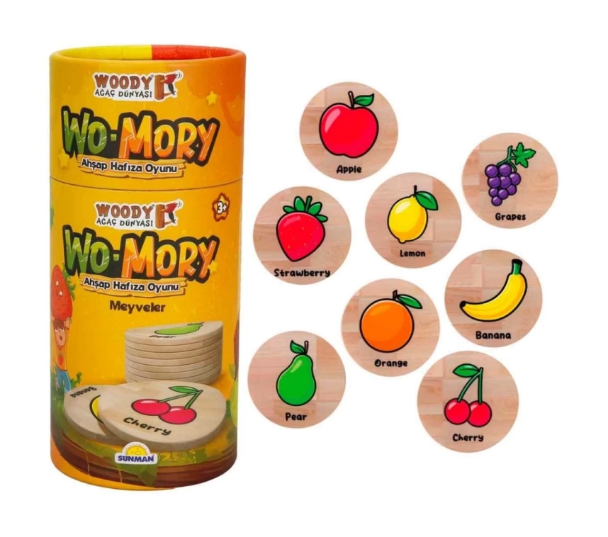 Nessiworld Woody Wo-Mory Ahşap Hafıza Oyunu