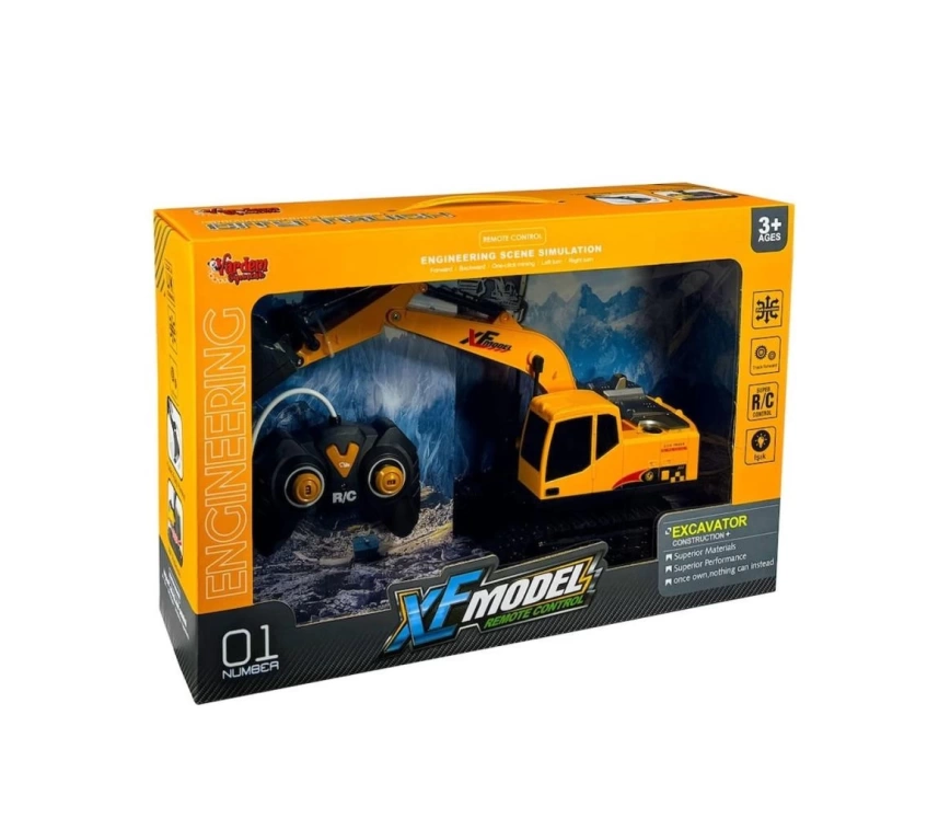 Nessiworld XFG-789-410B Uzaktan Kumandalı Full Fonksiyon Şarjlı XFModel Kazıcı (Metal Kepçe)