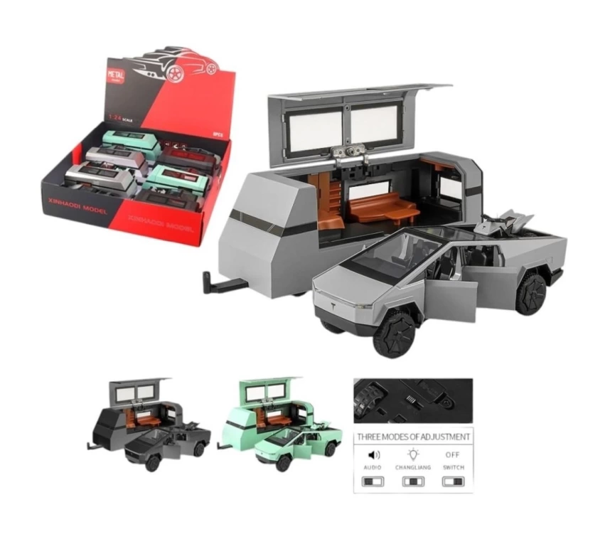 Nessiworld XHD-B3230-Vardem Çek Bırak Işıklı ve Sesli Truck Model Karavan 1:32