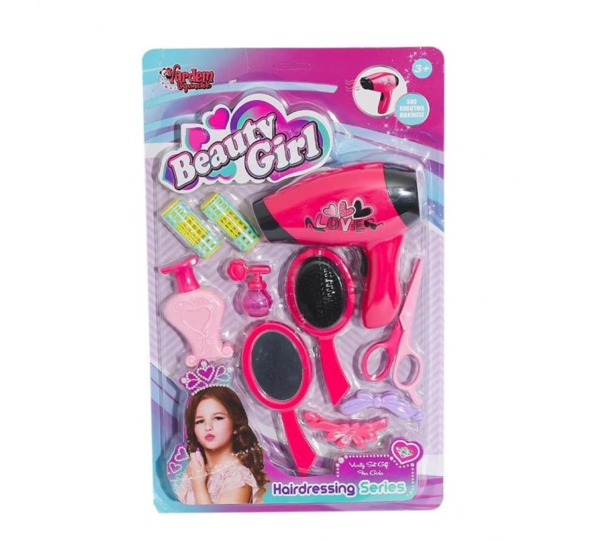YD-3615-3 Kartela Saç Kurutmalı Güzellik Seti -Vardem Oyuncak