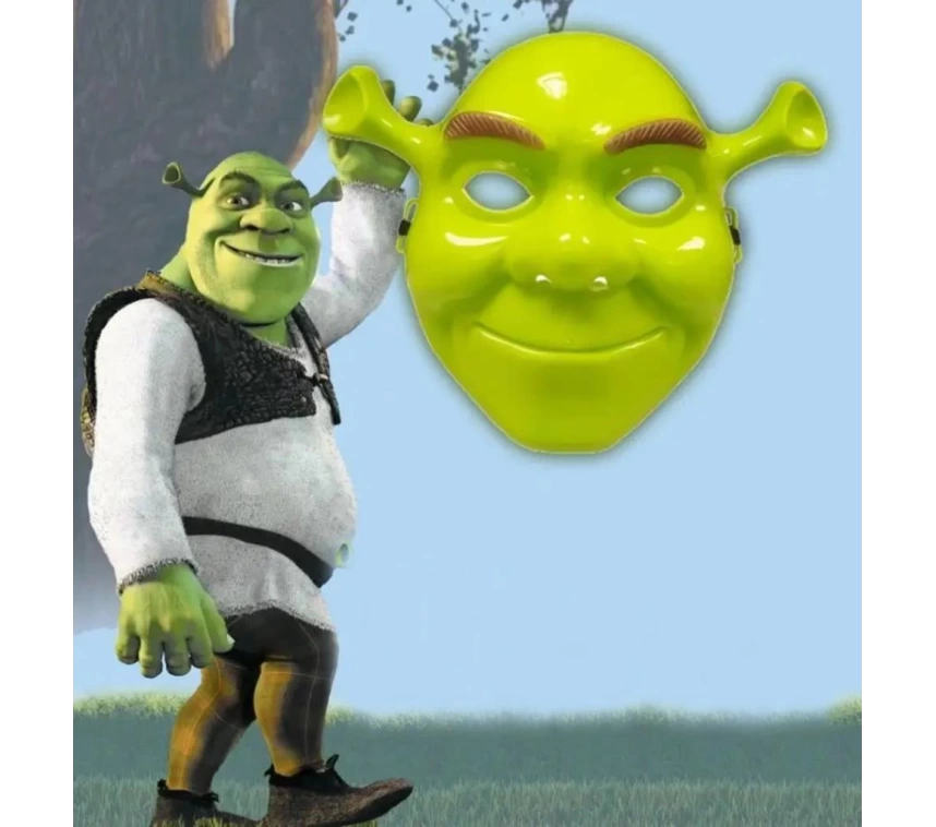 Nessiworld Yeşil Shrek Maskesi 21x25 cm