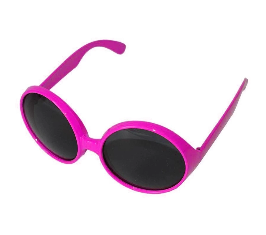 Nessiworld   Yuvarlak Yeşilçam 80 li 90 lı Yıllar Parti Gözlüğü Retro Pembe Renk