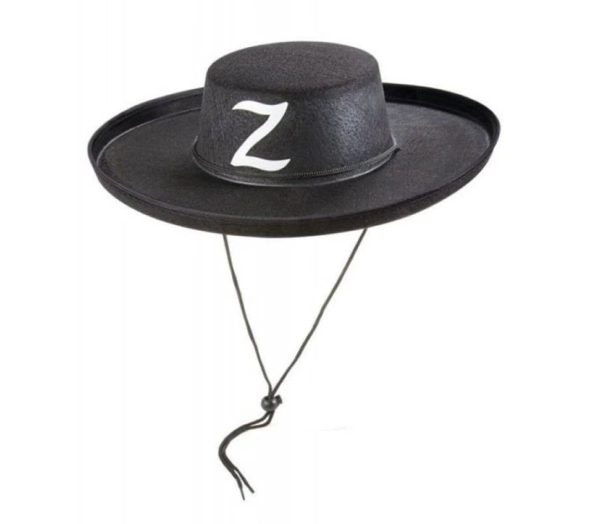 Nessiworld Z Logolu Çocuk Boy Bağcıklı Zorro Şapkası