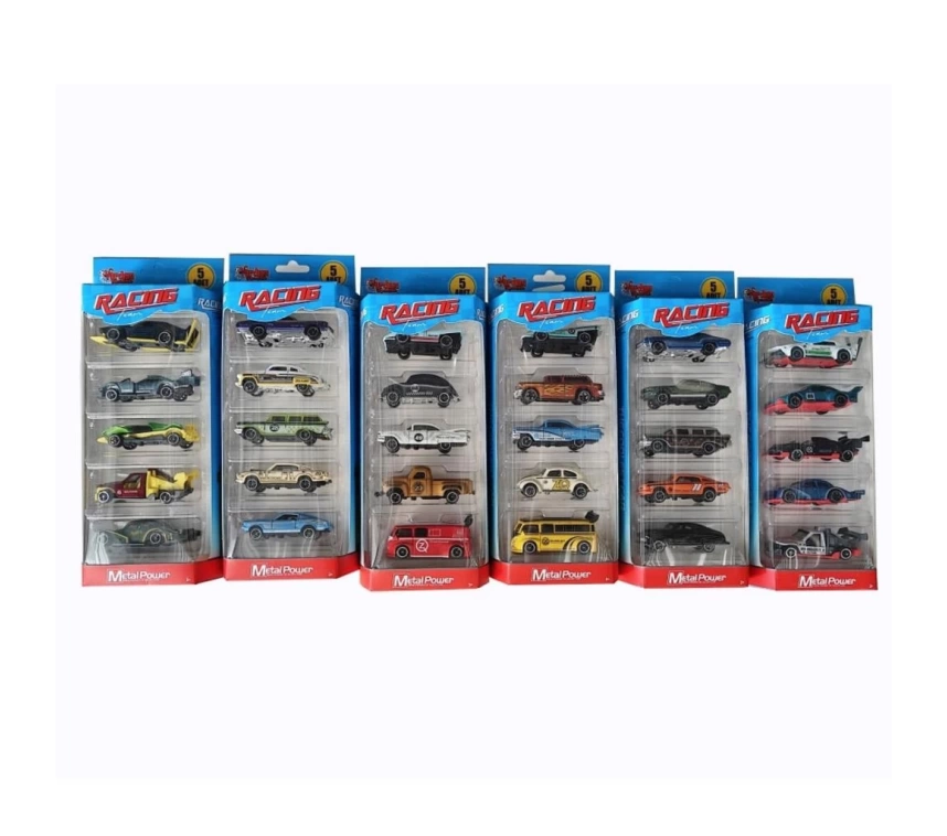 Nessiworld ZQ11311 -Vardem Kartela 1:64 Metal 5 Parça Araba Seti