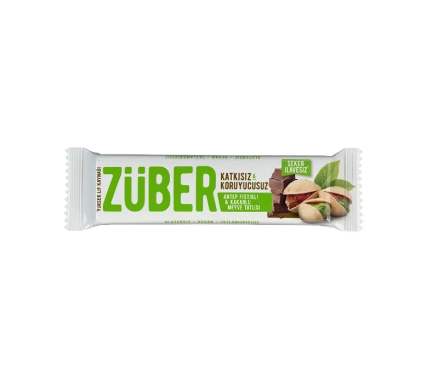 Nessiworld Züber Antep Fıstıklı ve Kakaolu Meyve Barı 40 Gr