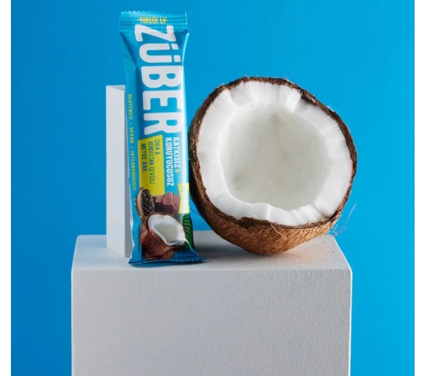 Nessiworld Züber Meyve Barı 40 Gr Chia ve Hindistan Cevizli