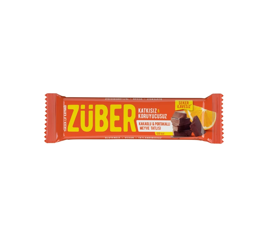 Nessiworld Züber Meyve Barı 40 Gr Kakaolu ve Portakallı