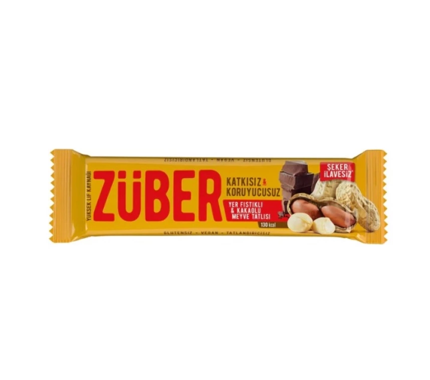 Nessiworld Züber Meyve Barı 40 Gr Yer Fıstıklı ve Kakaolu
