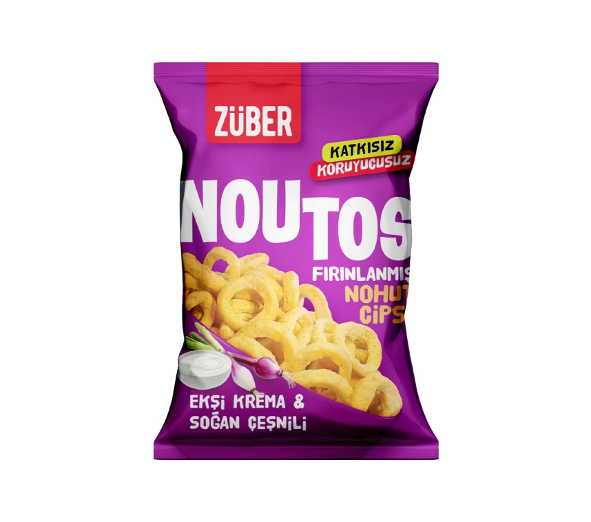Nessiworld Züber Noutos Fırın Nohut Cipsi 55 Gr Ekşi Krema ve Soğan