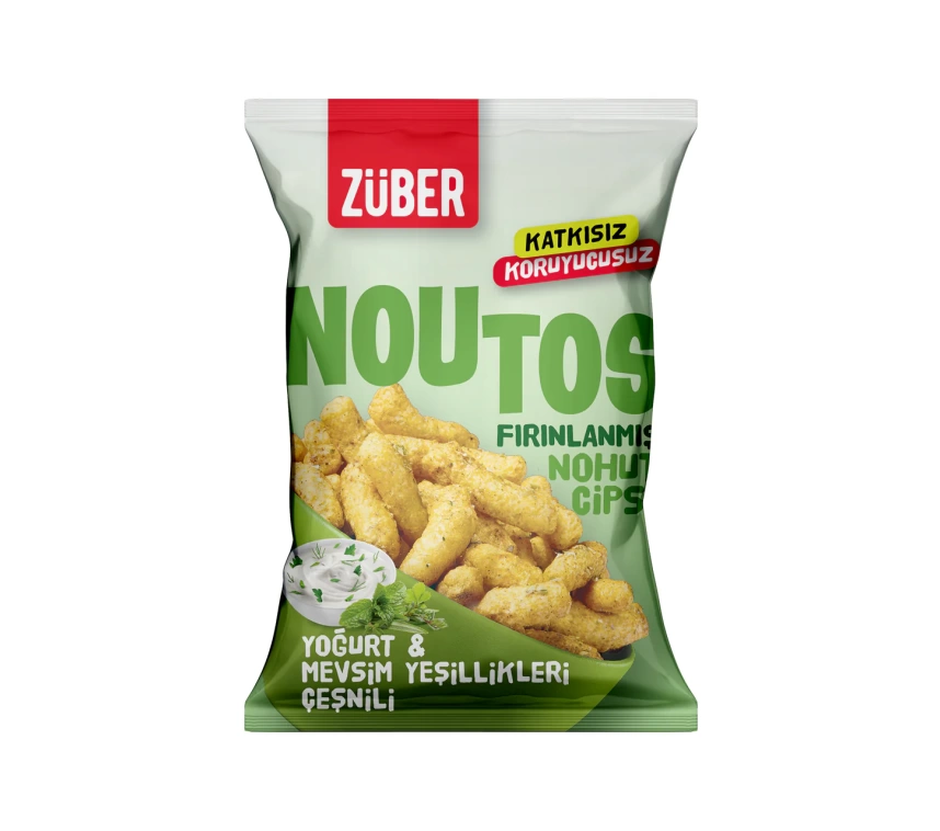 Nessiworld Züber Noutos Fırın Nohut Cipsi 55 Gr Yoğurt ve Mevsim Yeşillikleri