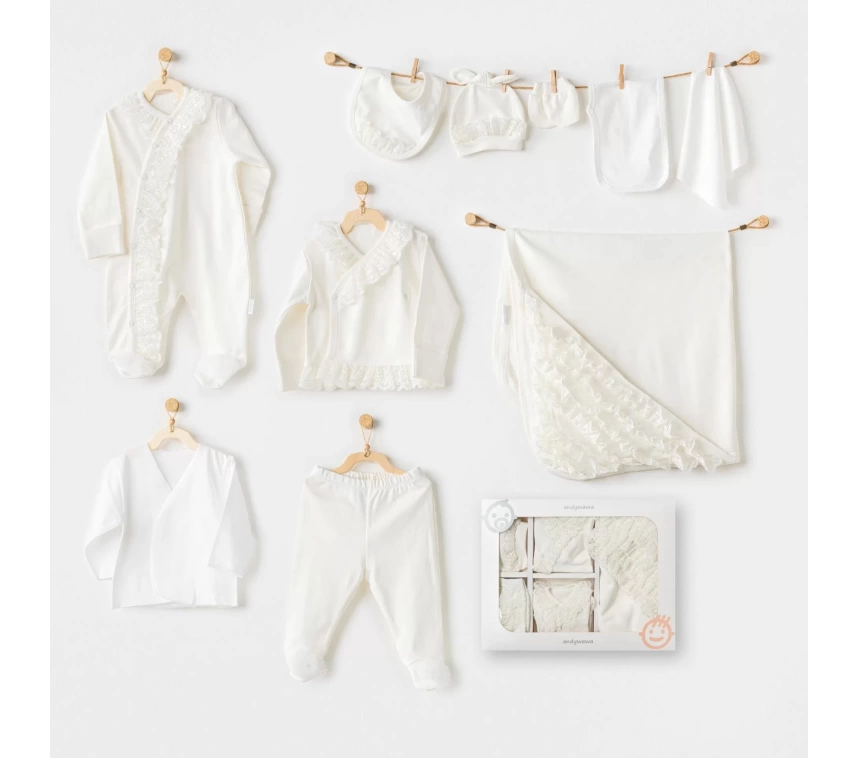 Newborn Chic Girl 10lu Hastane Çıkışı Ekru