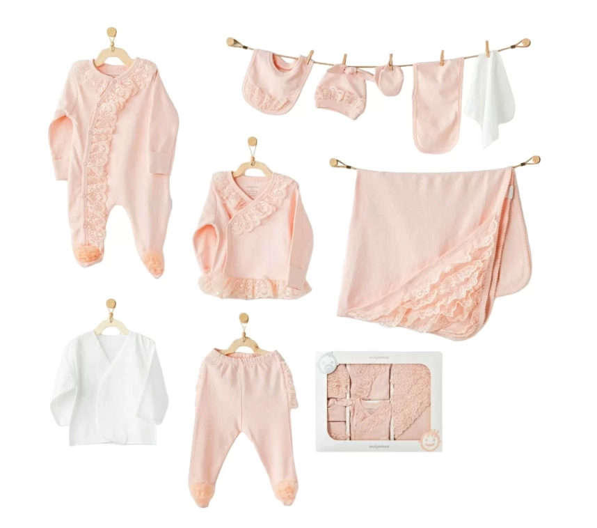 Newborn Chic Girl 10lu Hastane Çıkışı Salmon