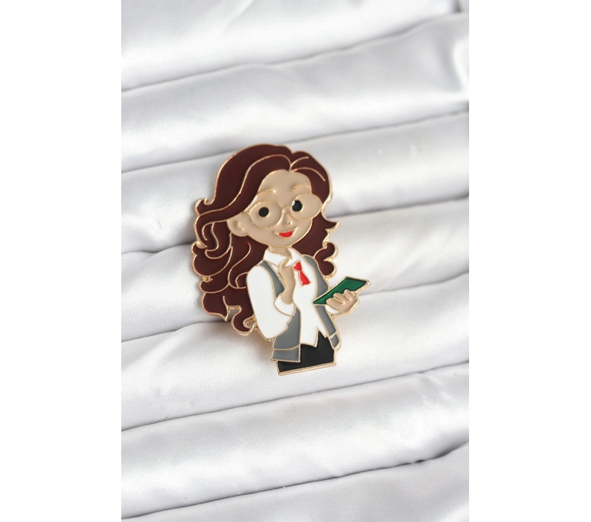 Öğretmen Figür Broş