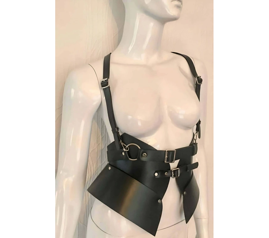 Omuz Askılı Önden Bağlanan Ayarlanabilir Şık Kadın Deri Kemer - Brf616